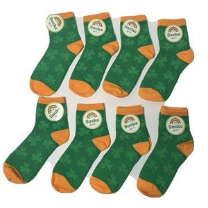 8 Pairs St. Patricks Day Lucky Clover New